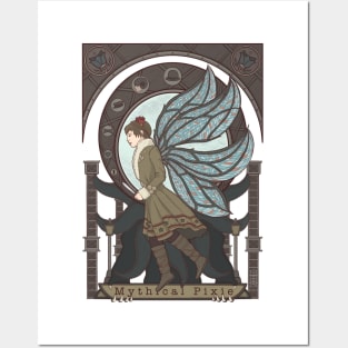 ART NOUVEAU PIXIE MYTHICAL CREATURES Posters and Art